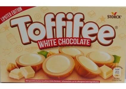TOFFIFEE White - bonboniéra - karamelové pralinky s bílou čokoládou a lískovým oříškem - 15ks 125g