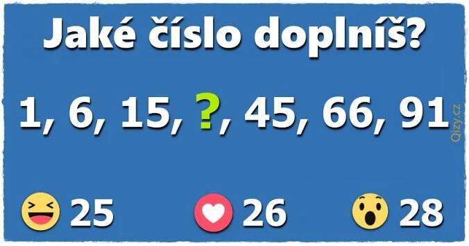 Jaké číslo doplníš? - Logické hádanky