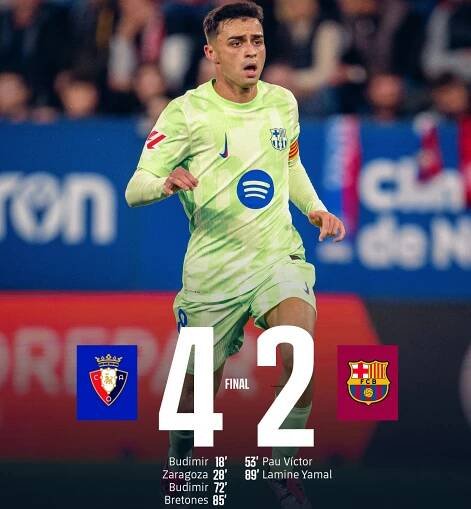 CA Osasuna 4:2 FC Barcelona