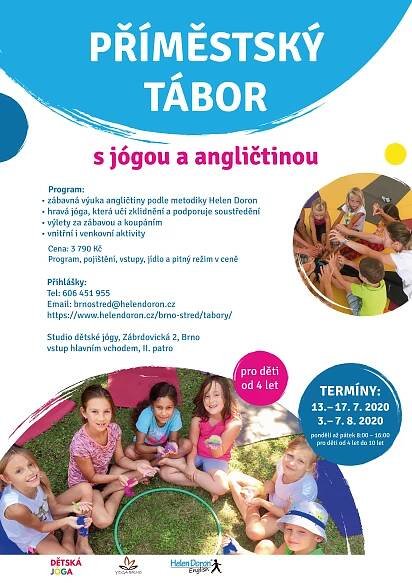 Příměstské tábory s jógou a angličtinou Helen Doron English