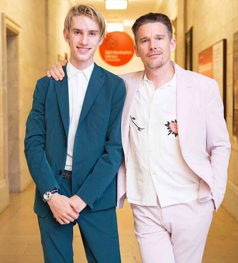 Ethan Hawke & Son Levon Come Together, Plus Tina Fey, Cara Delevingne and More