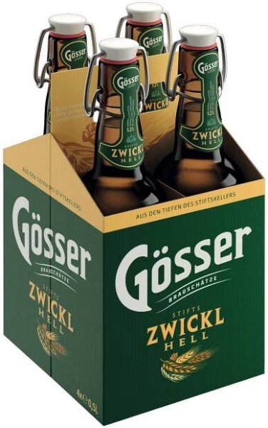 Gösser Zwickl vr.ob.pák.fľaša 4x0,5l sv.