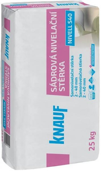 Knauf - Sádrová nivelační stěrka NIVELL S40