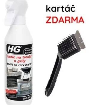 HG Čistič na trouby a grily 500 ml + kartáč na čištění grilu ZDARMA