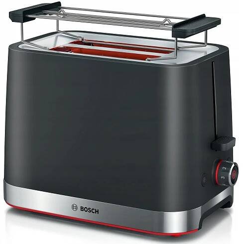 Hriankovač Bosch TAT4M223 950W Podnos Ohrievač Sendvičovač čierny