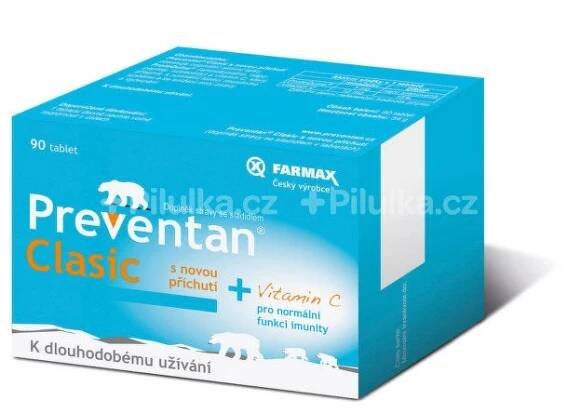 Preventan Clasic s novou příchutí tablety 90