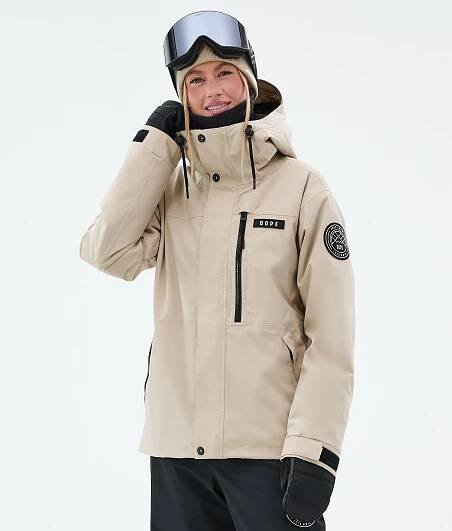 Dope Blizzard W Full Zip Bunda na Snowboard Dámské Sand