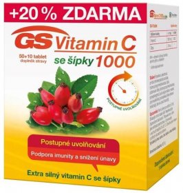 GS Vitamin C 1000 + šípky 50+10 tablet