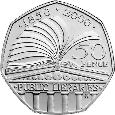 Commemorative 50 pence. The 50 pence coin series from United Kingdom 