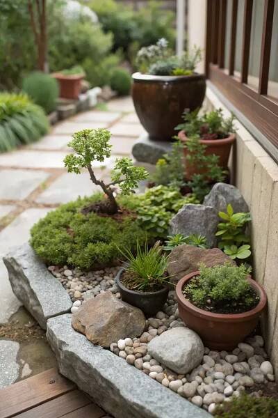 17+ Inspiring Rock Garden with Potted Plants Ideas in 2025 | Rockery garden, Rock garden design, Rock garden