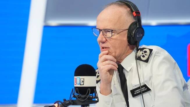 Metropolitan Police Commissioner Mark Rowley. Pic: PA