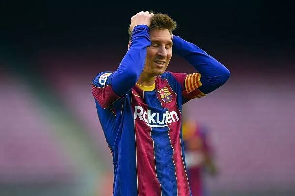 Lionel Messi  during the La Liga match between FC Barcelona and RC Celta played at Camp Nou Stadium on May 16, 2021 in Barcelona, Spain.