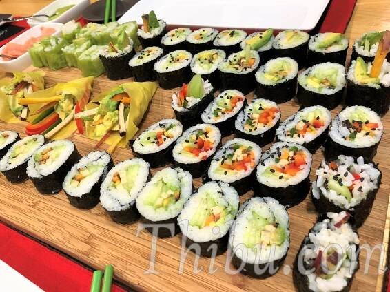 Vegetarian Sushi Rolls - Thibu Times