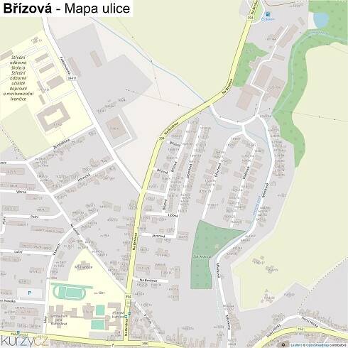 Břízová - mapy | Kurzy.cz
