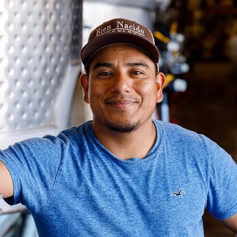 Antonio Ramos Cervantes on the Au Bon Climat Wine Production Crew