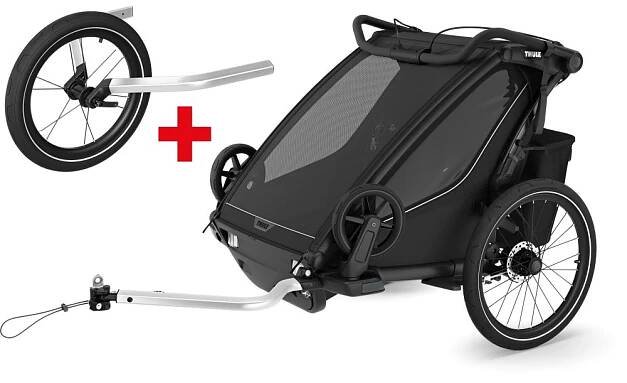 Akční set Thule Chariot Sport2 double Black 2024