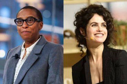 Side-by-side image of Claudine Gay and Neri Oxman
