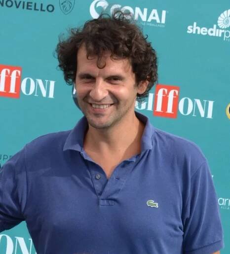 GIFFONI VALLE PIANA, ITÁLIE - 23. července 2023: Marco Mario De Notaris na filmovém festivalu Giffoni 2023 - 23. července 2023 v Giffoni Valle Piana, Itálie. — Stock obrázek