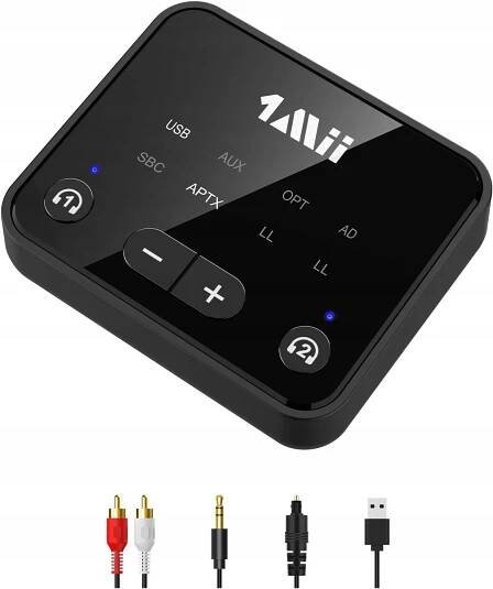 1Mii - Bluetooth 5.3 vysílač pro TV na 2 bezdrátová sluchátka