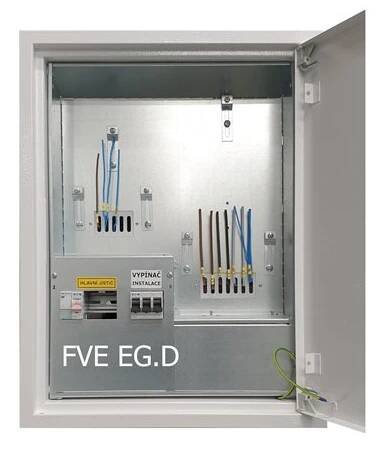 Rozvaděč elektroměrový RE 1/1 FVE bez HJ (EGD do 1.1.2026) 47x62