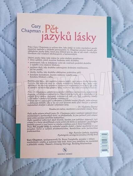 Kniha Pět jazyků lásky - Naučte se hovořit jazykem lásky toho druhého - Trh knih - online antikvariát