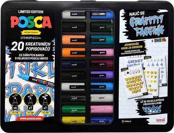 Posca Graffiti Tagging sada 20 ks