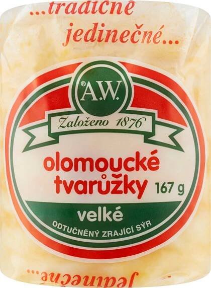 A.W. Olomoucké tvarůžky velké 167 g od 57 Kč