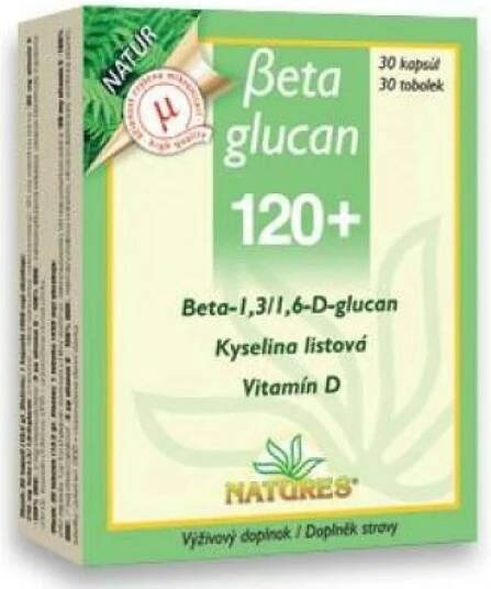 Natures Beta Glucan 120 30 kapslí