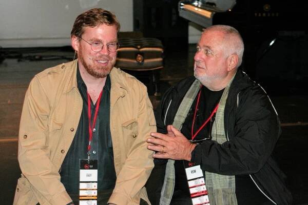 Michael Hawley and Richard Saul Wurman in 2007