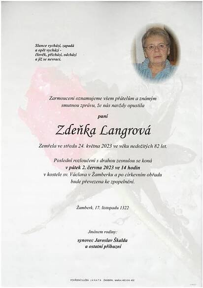 Zdeňka Langrová