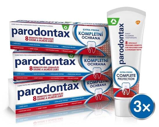 Parodontax Kompletní ochrana Extra Fresh 3 x 75 ml