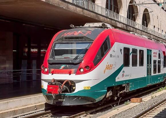 Leonardo Express train. Fiumicino airport to Rome.