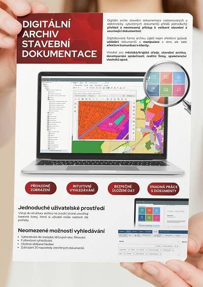 Digitální archiv stavební dokumentace - prospekt EXON.