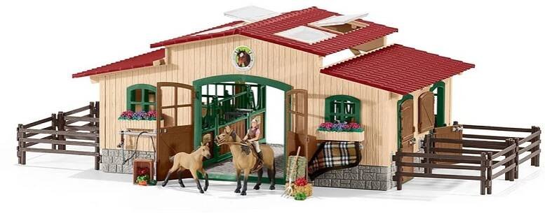 Schleich Stáj s koňmi a příslušenstvím