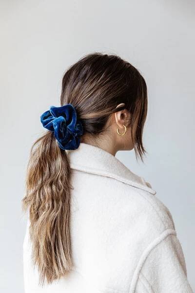 Fatima Silk Velvet Scrunchie