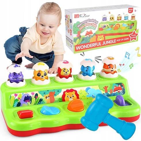 HRAČKY PRO DĚTI INTERAKTIVNÍ MONTESSORI HRAČKY 1-2 LET Značka žádná značka