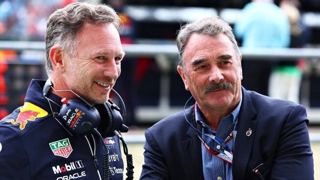 Christian Horner a Nigel Mansell