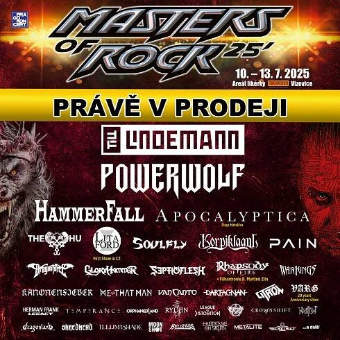 Tip na dárek pro rockery! Festivalová vstupenka na MASTERS OF ROCK 2025! | PRAGOKONCERT BOHEMIA, a.s.