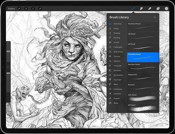 Procreate 4.2: QuickShape, Crop, and more.