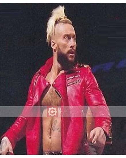 Buy WWE Enzo Amore Red Leather Jacket