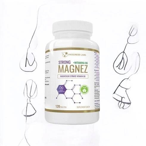 ⚡ PROGRESS LABS - Hořčík Silný + Vitamin B6 350mg - 120 tablet. - Cena, Dávkování, Recenze - Obchod MusclePower