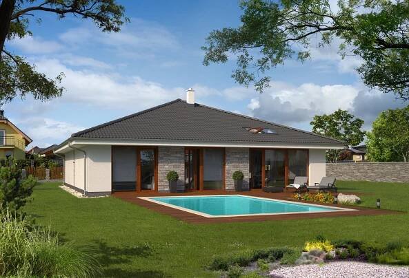 Projekt na bungalov, projekt bungalov, projekty bungalov, bungalov 1179 
