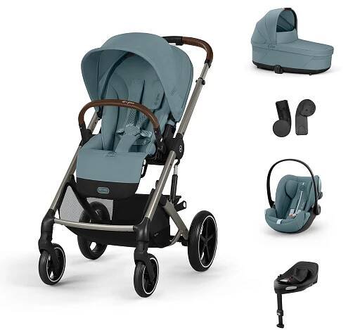 CYBEX Kombinovaný kočík BALIOS S LUX SET M - Stormy Blue