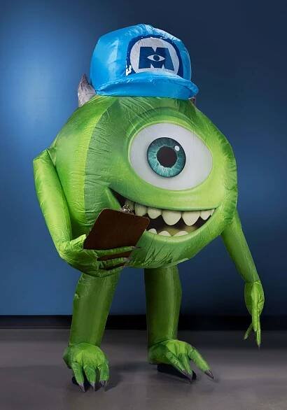 Monsters Inc Mike Wazowski Inflatable Adult Costume 