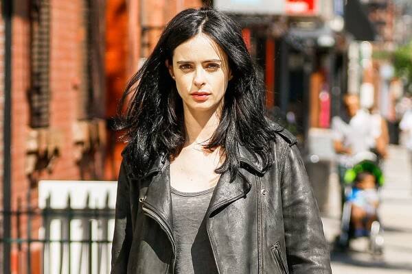 Krysten Ritter is seen on set of "AKA Jessica Jones"