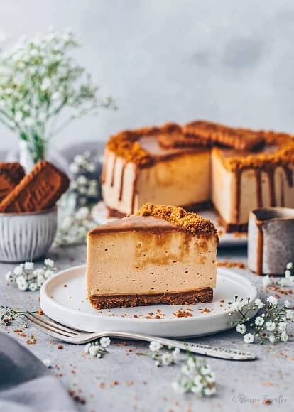 Lotus Cheesecake – Käsekuchen ohne Backen (Vegan)