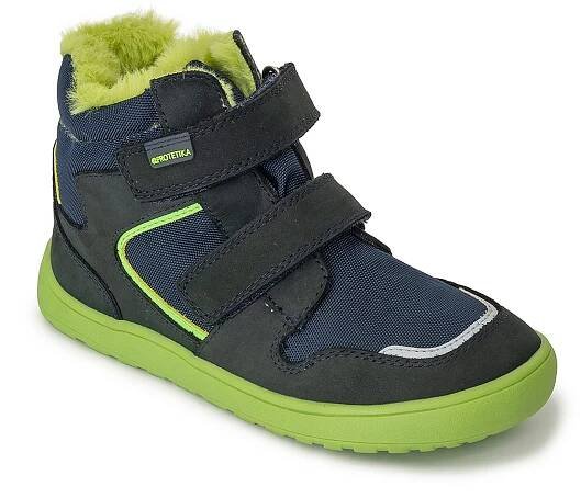 Chlapecké zimní barefoot boty GERO GREEN, PRO-tex, Protetika, zelená