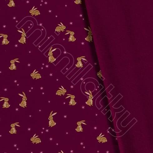 Alpenfleece zajíčci magenta