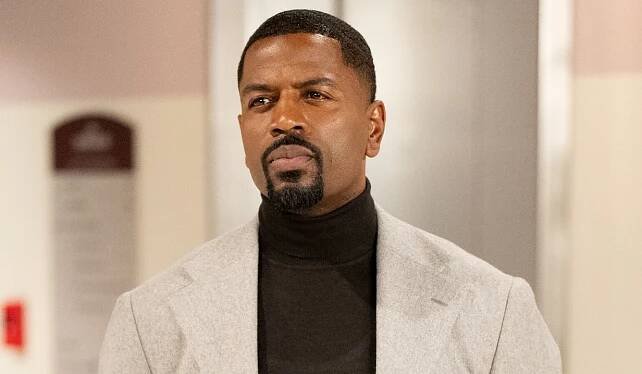 "Episode 1.011" -- Coverage of the CBS Original Series BEYOND THE GATES, scheduled to air on the CBS Television Network.  Pictured: Maurice Johnson as Ted Richardson. Photo: Quantrell Colbert/CBS ©2024 CBS Broadcasting, Inc. All Rights Reserved.