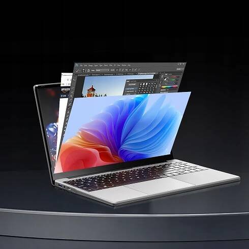 notebook 17,3 v N5095 Notebooky 16GB 1TB SSD W11 Silver NOVINKA Úhlopříčka displeje 16"